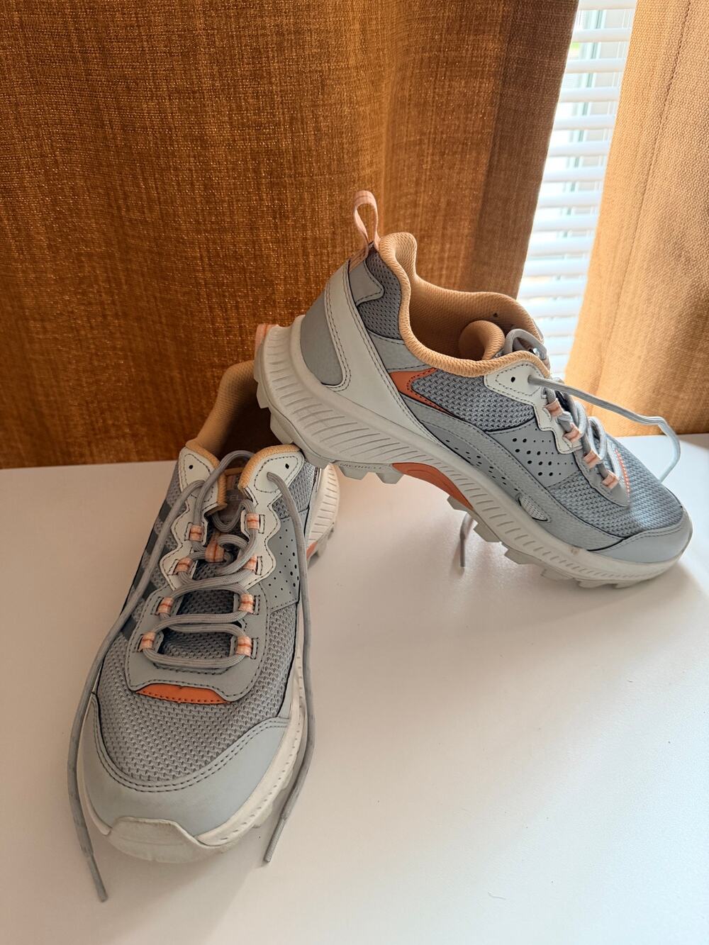 Merrell Women's Moab Speed 2 size 10 euc orange gray J038878 - Picture 1 of 7